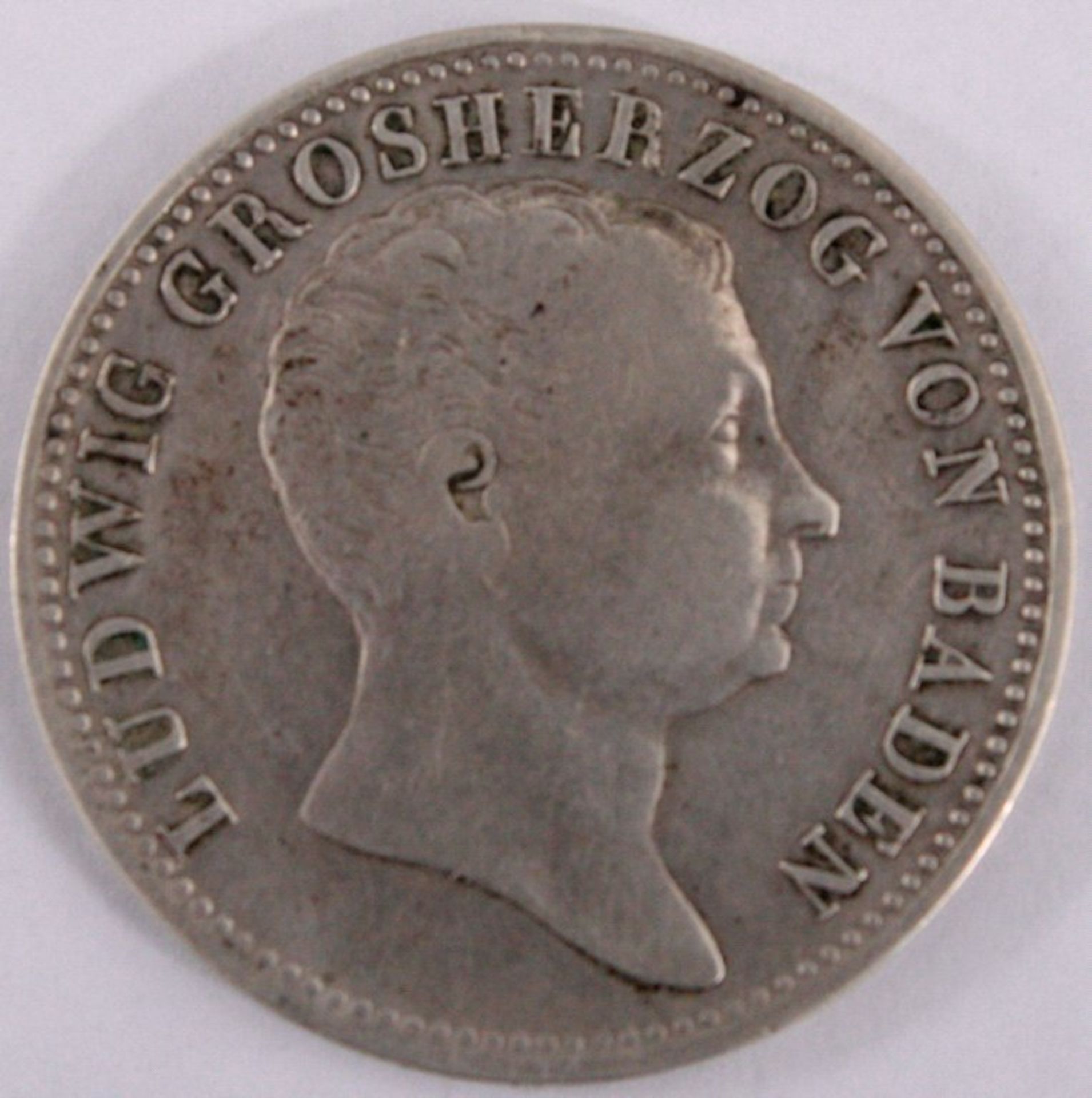 Baden 1 Gulden, Großherzog Ludwig 1825ss - vz.Battenberg Nr.55.Stückzahl: 21.630