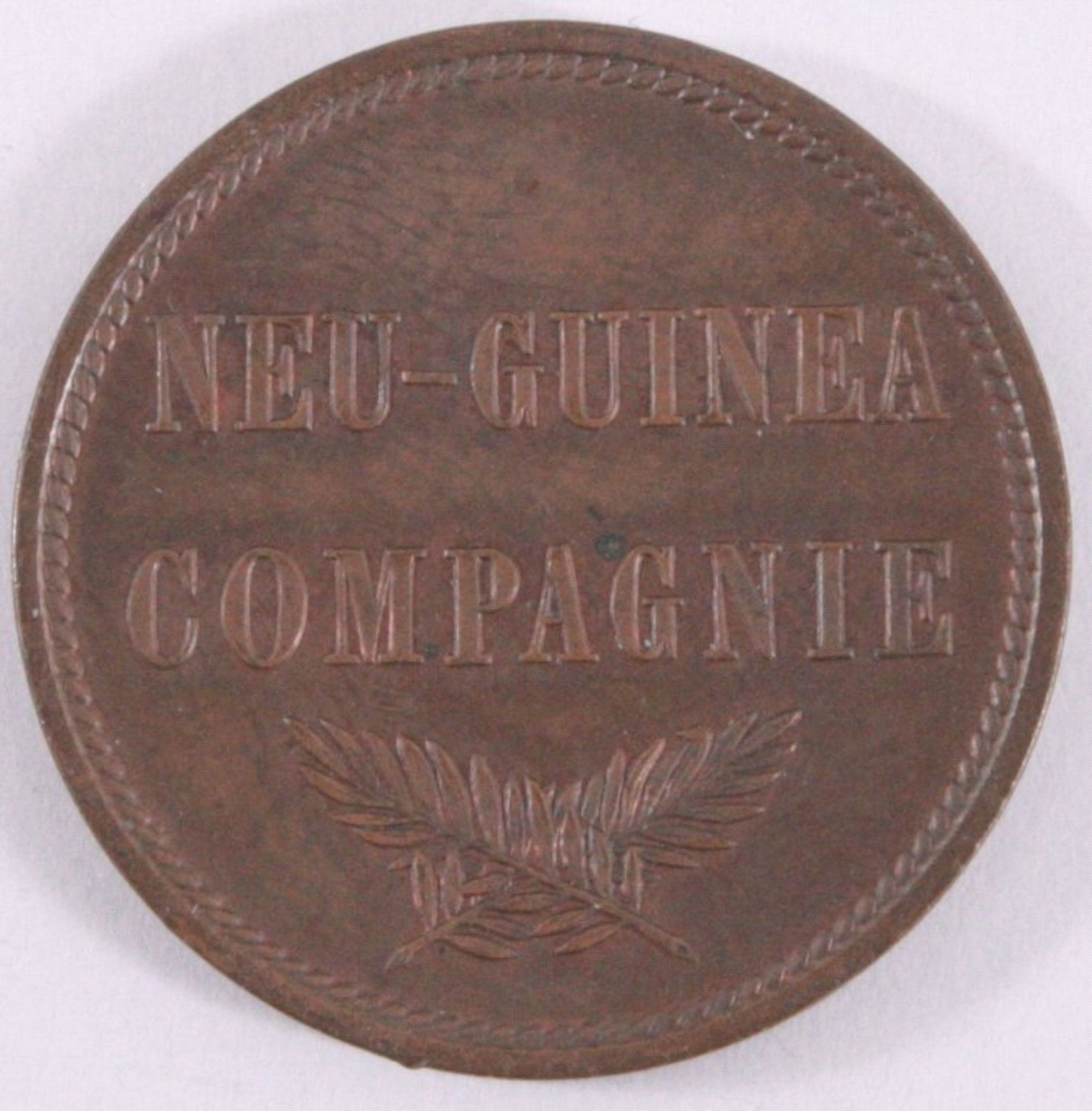 2 Neu - Guinea Pfennig 1894 AKupfer, Auflage 250 000, 3,33 g, J 702, ss/vzgl. Mit MünzpaßMDM - Image 2 of 2