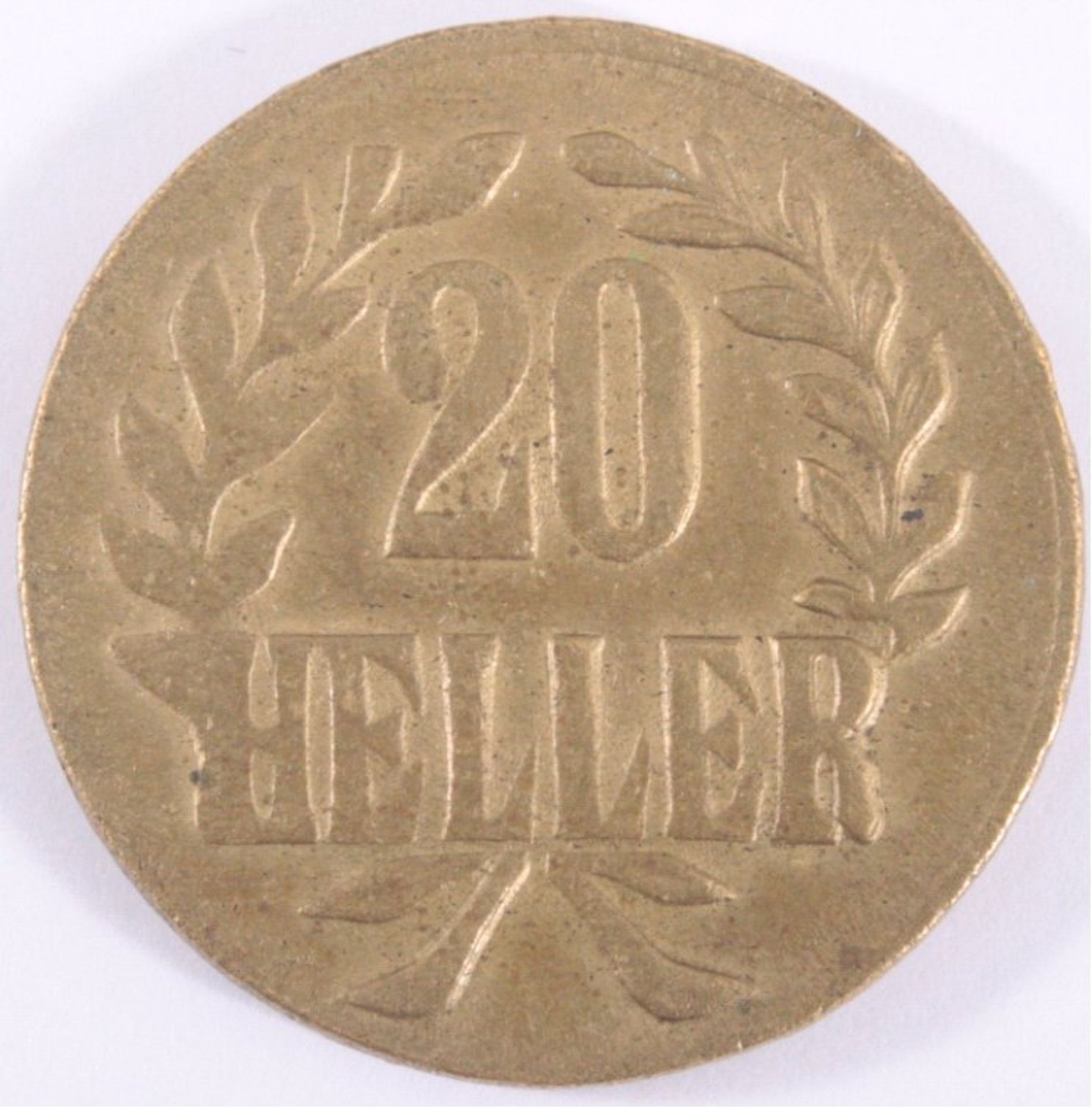 20 Heller 1916 T Deutsch-OstafrikaJäger 724, Randfehler - Image 2 of 2