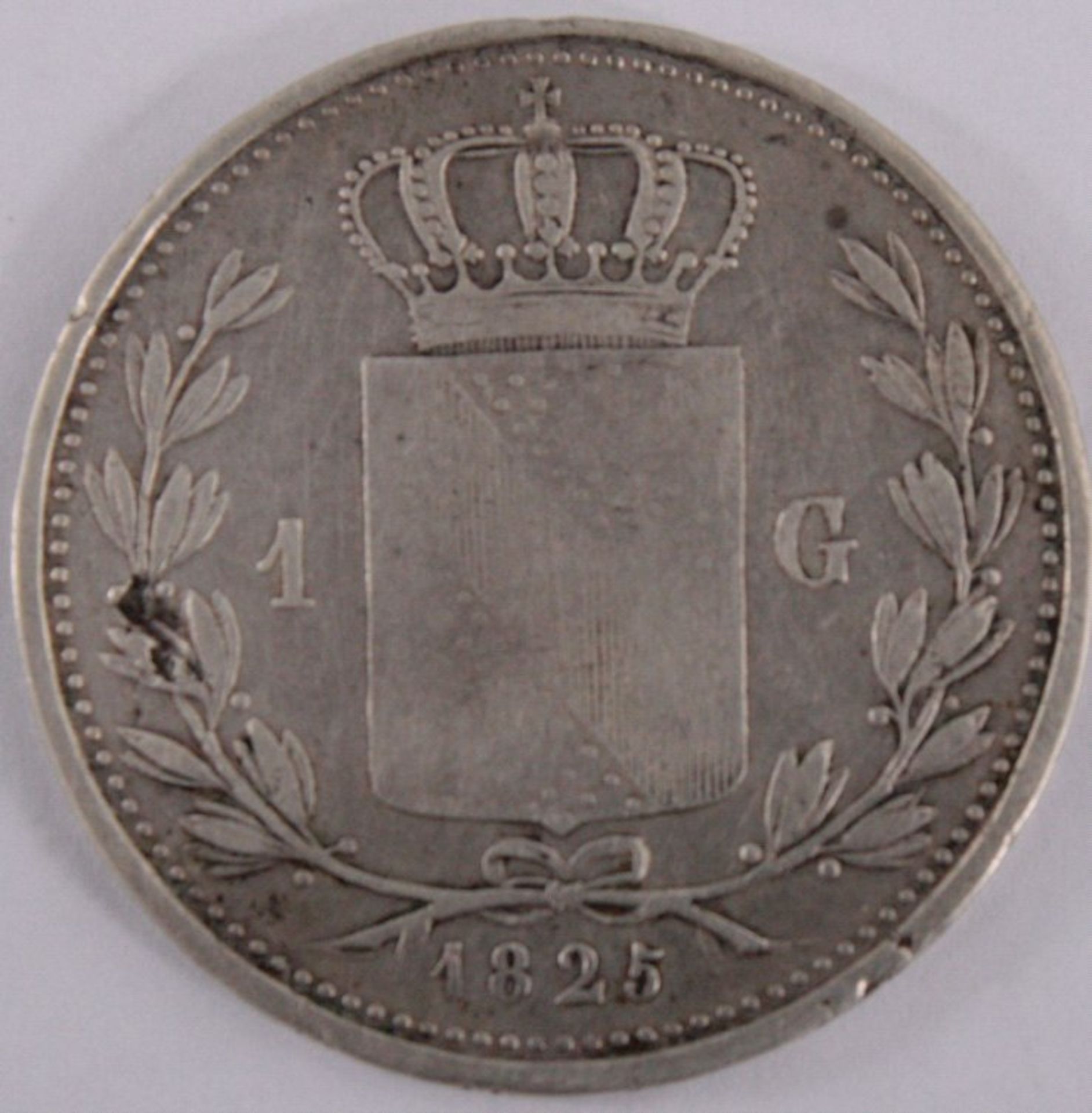 Baden 1 Gulden, Großherzog Ludwig 1825ss - vz.Battenberg Nr.55.Stückzahl: 21.630 - Image 2 of 2