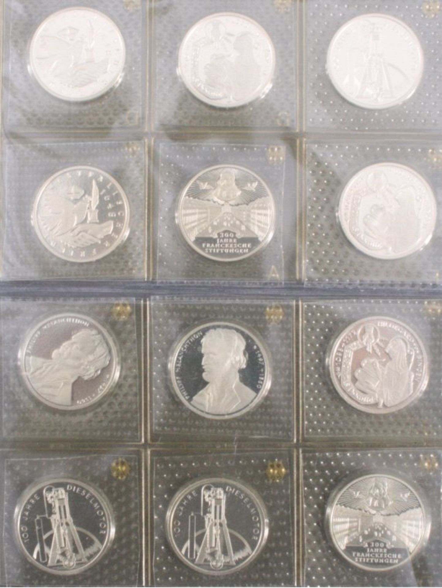 12 x 10 DM Gedenkmünzen pp orginal verschweißt3 x Hildegard von Bingen2 x westfälischer Frieden3 x