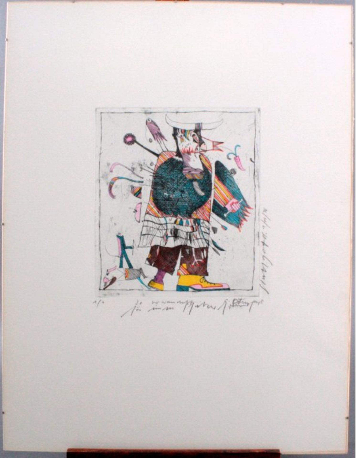 LithographieMit Bleistift signiert und datiert, Stuttgart 1.10.76, ca.65 x 50 cm