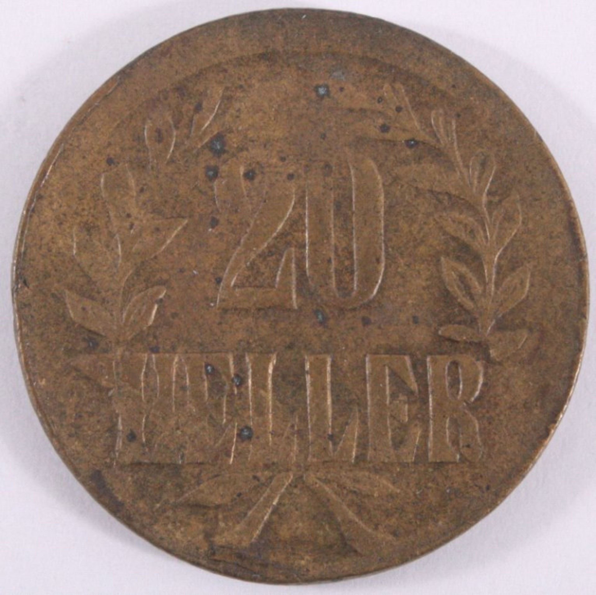 20 Heller 1916 T Deutsch-OstafrikaMessing, Jäger 725, ss - Bild 2 aus 2