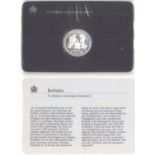Münze, Barbados, Silber, Queen Elizabeth IIMünze zum 25 jährigen Regierungsjubiläum von