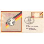 1974 SONDERFOLDER 25 Jahre Bundesrebuplik Deutschlandmit individuell personifizierten Madaillenbrief