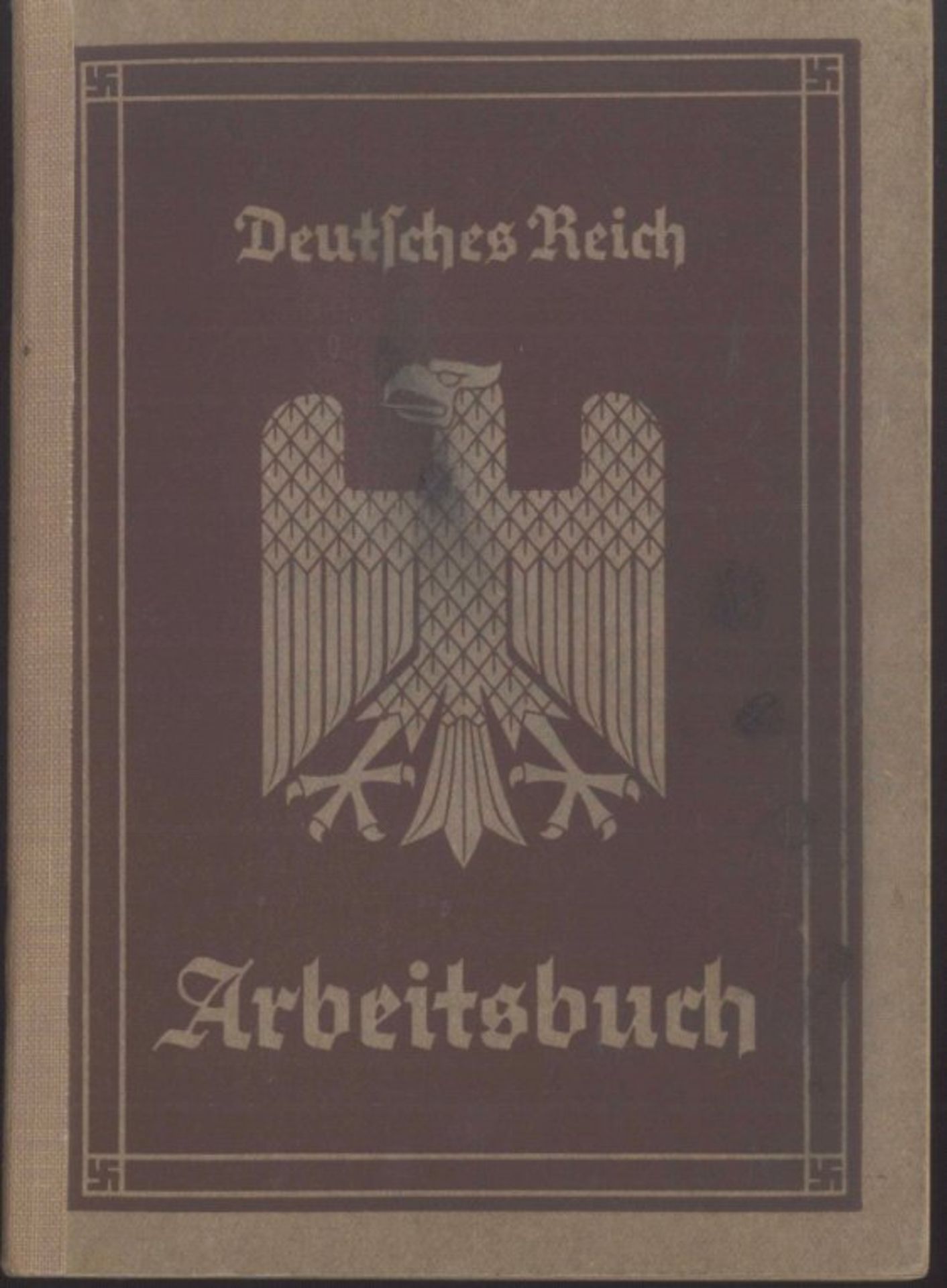 III. REICH - ARBEITSBUCH Nr 183 Ki / 2244ausgestellt am 1.10.1935 vom Arbeitsamt Kreuznach /