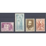 1951 GRIECHENLAND, Apostel Paulus, Katalogwert 250,-EuroMichelnummern 578-581, postfrisch Pracht/