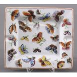 Antiker Ascher/Aschenbecher, China 20. Jh.Handbemaltes Schmetterlingsdekor, gestempelt,