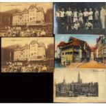 ELSASS /STRASSBURG, 5 Karten, gelaufen 1899/1941dabei "ZURÜCK" - Karte und Fotokarte eines