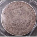 Silbermünze, One Dollar 1878, E. Pluribus UnumDurchmesser ca. 37 mm, ca. 26,8 g