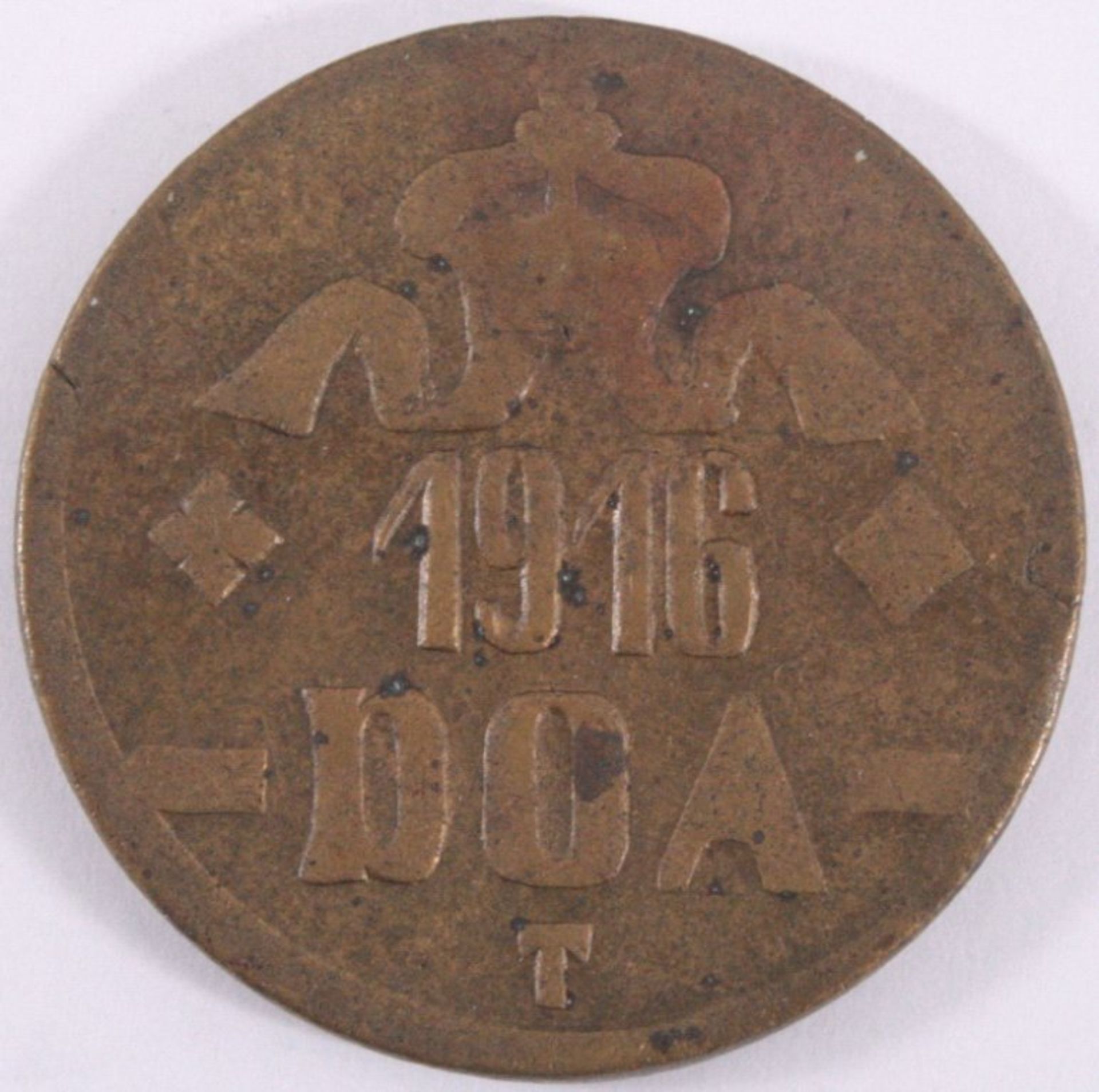 20 Heller 1916 T Deutsch-OstafrikaMessing, Jäger 725, ss