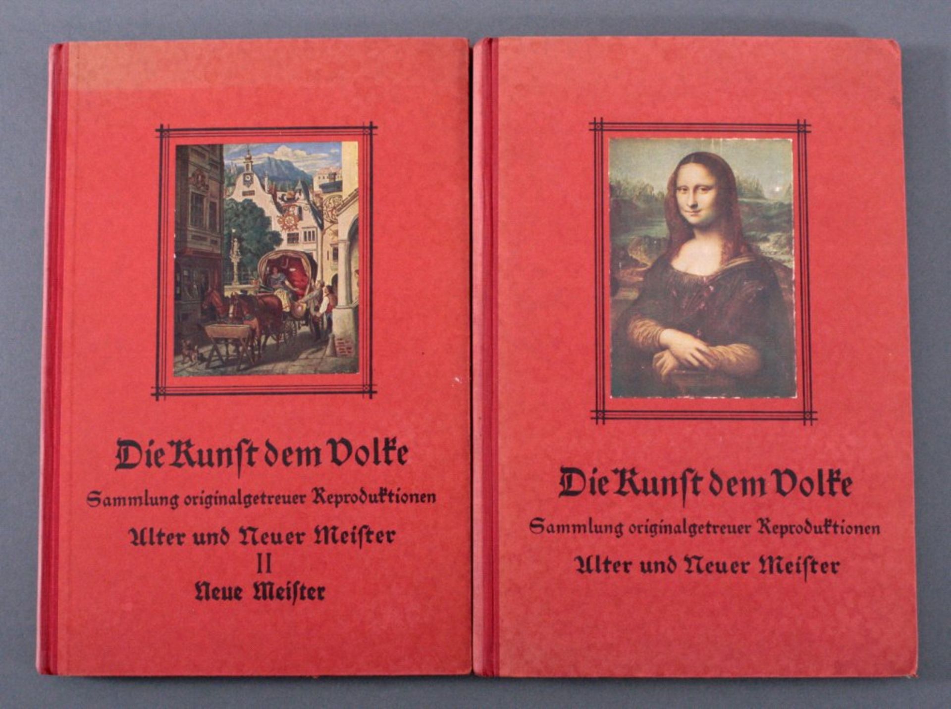 Sammelalbum "Die Kunst dem Volke"2 Bände, einige Bilder doppelt, guter Zustand