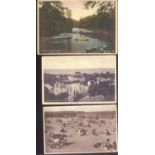 SEEBAD MISDROY WESTPOMMERN, 3 gelaufene Ansichtskarten1929/30 mit Ansichten Familienbad, See bei