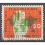 1956 BUND, IPA ESSEN mit Plattenfehler Katalogwert 200 Euro!Michelnummer 240 I, "fehlende Antillen",