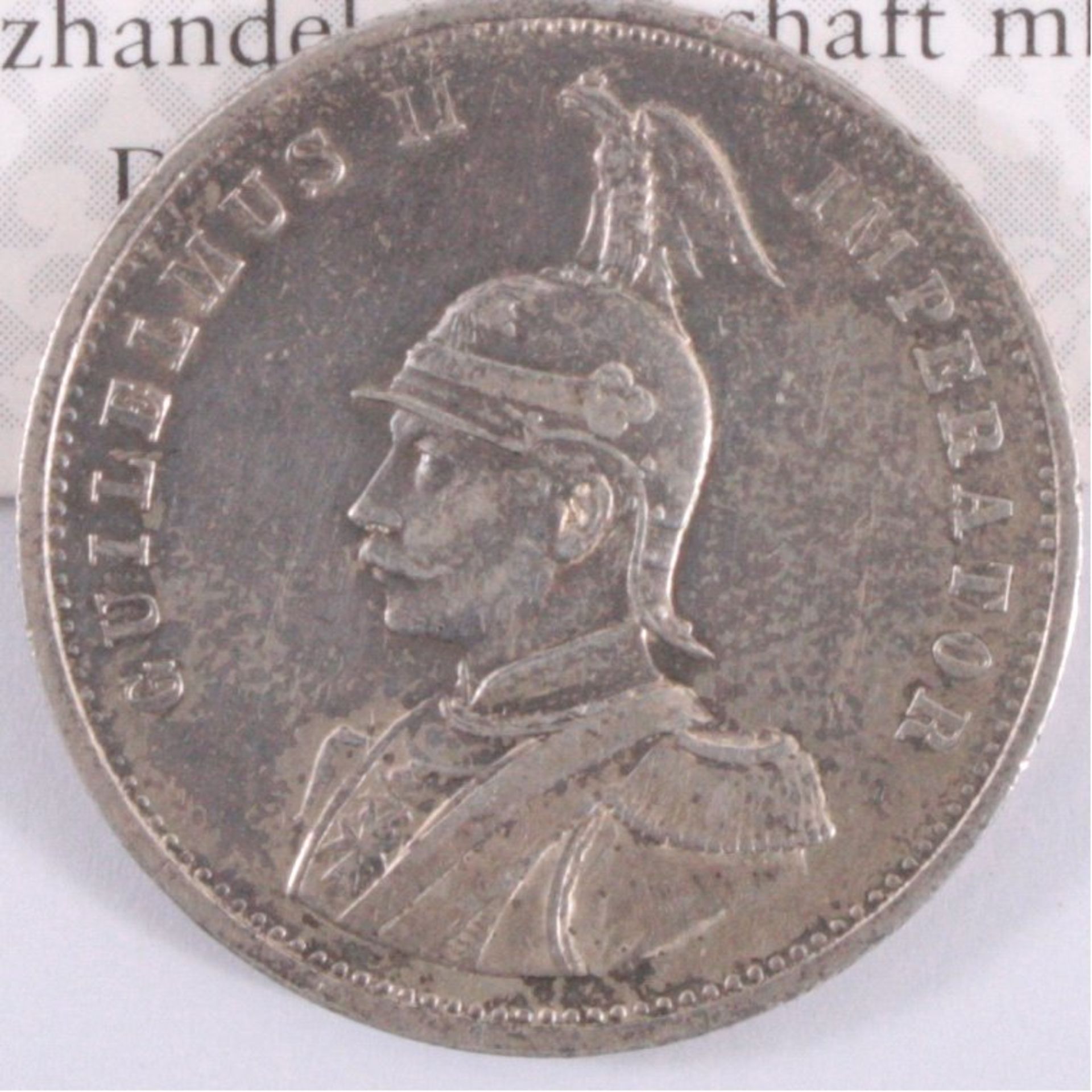 1 Rupie 1899 Deutsch Ostafrika, Wilhelm IISilber, 11,66 g, Auflage 226754, Jäger 713, ss. Mit