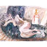 Leifer, Horst (1939-2003)Aquarell auf Papier, unten links signiert und datiertH.Leifer 87, ca. 36x48