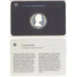 Münze, Caymen Inseln, Silber, Queen Elizabeth IIMünze zum 25 jährigen Regierungsjubiläum von Queen