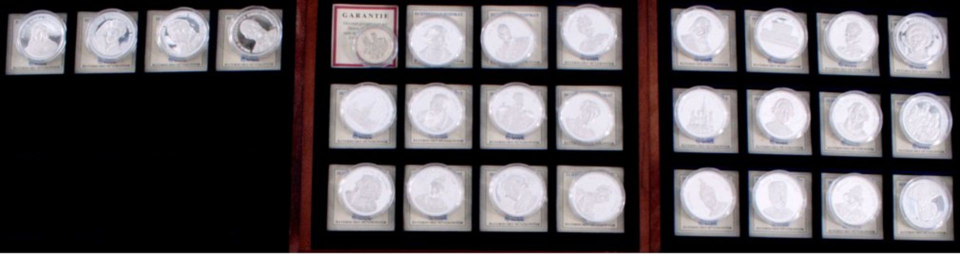 Gedenkmünzen der UdSSR, 1000 Jahre RußlandSammlung mit 27 Silbermünzen und einer Neusilbermedaille