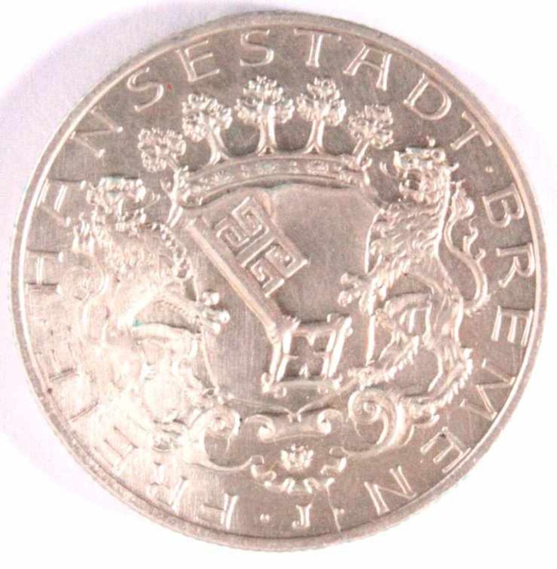 2 Reichsmark Freie Hansestadt Bremen1904 J Silbermünzess-vz
