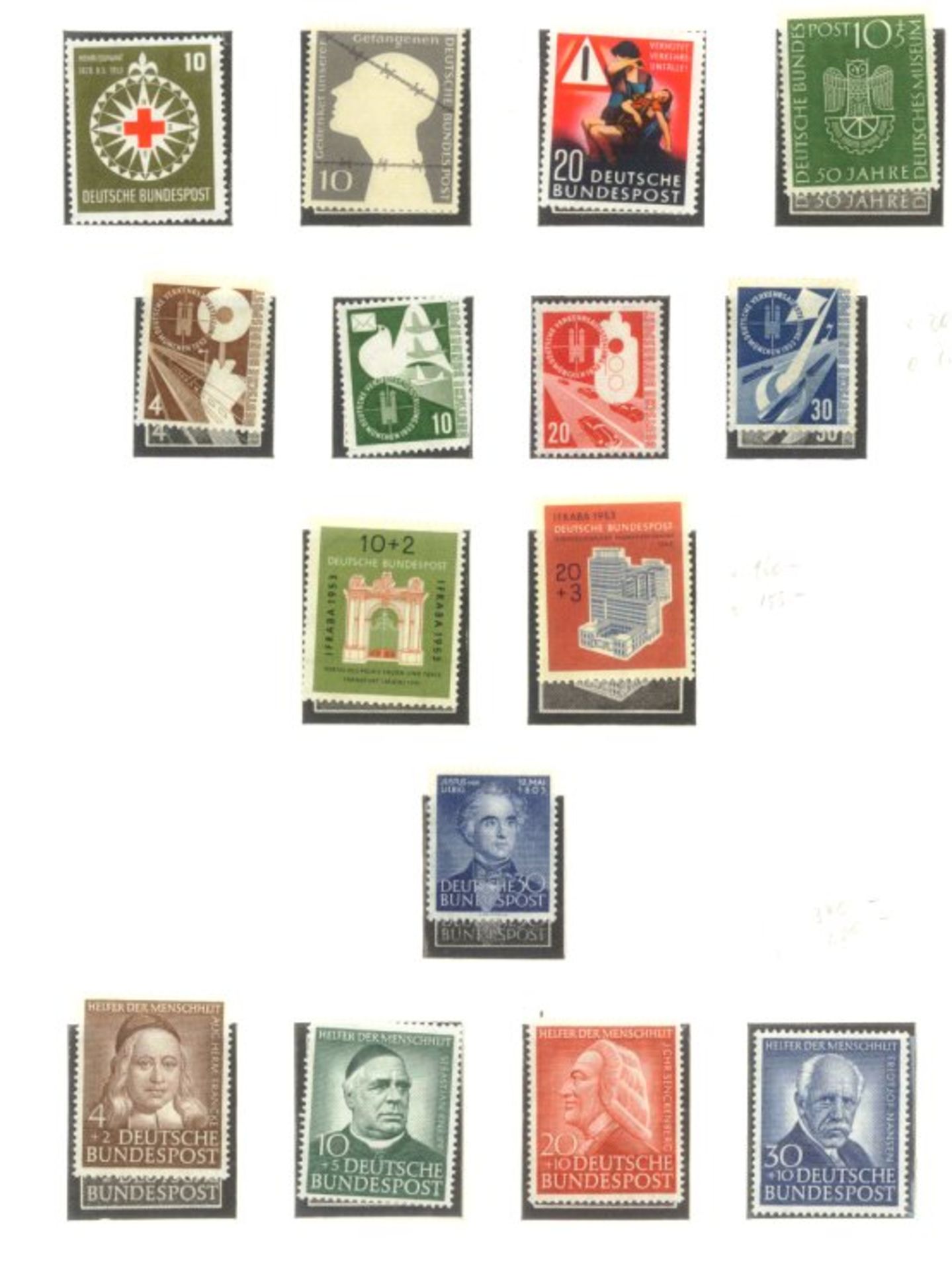 BUND 1949-1986sehr saubere postfrische Sammlung auf LINDNER -Falzlosblättern mit 3 Ringbindern. In - Bild 6 aus 9