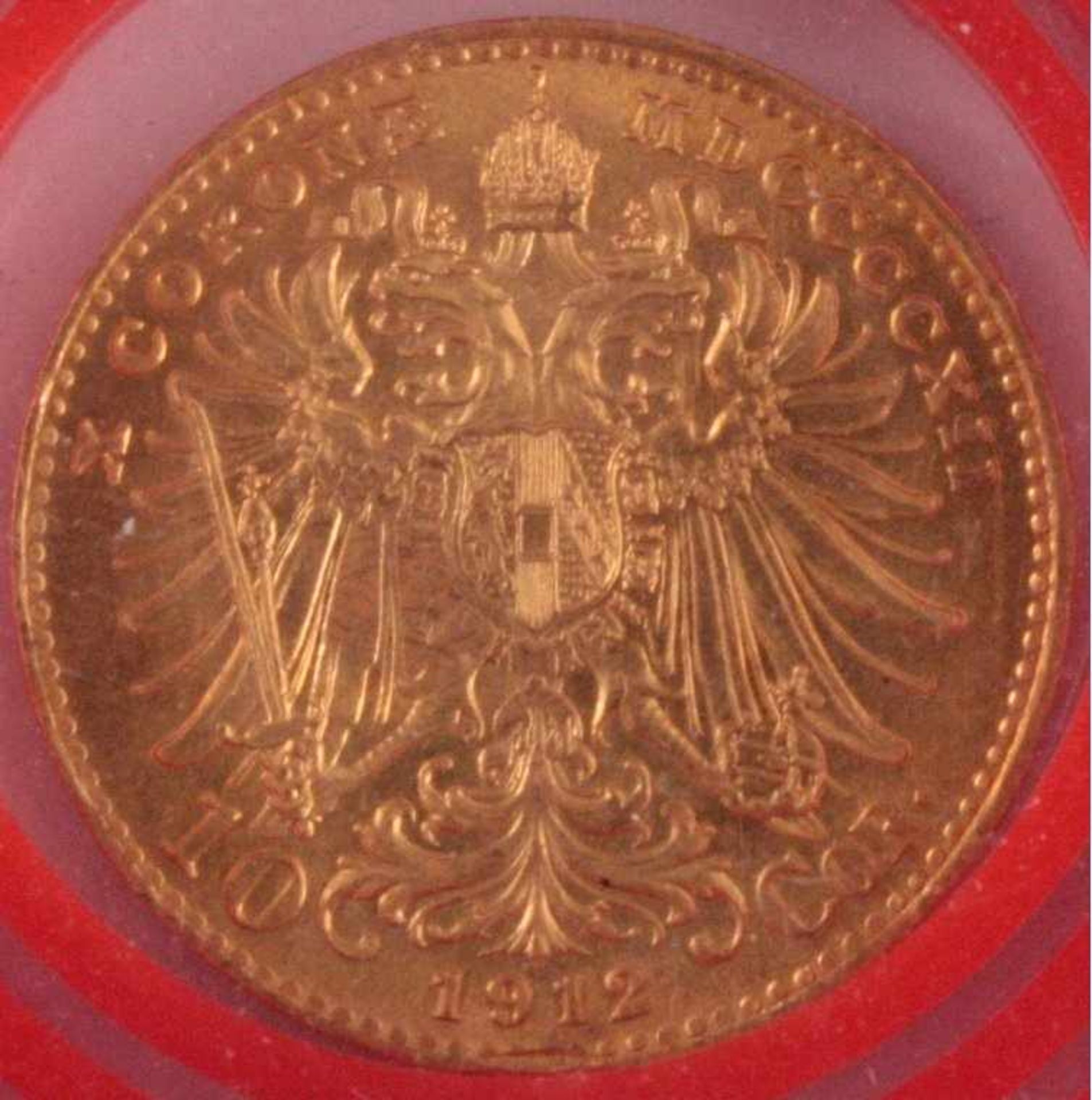 Österreich 10 Kronen 1912Franz Joseph I., D-19 mm, 3,38 g. - Bild 2 aus 2