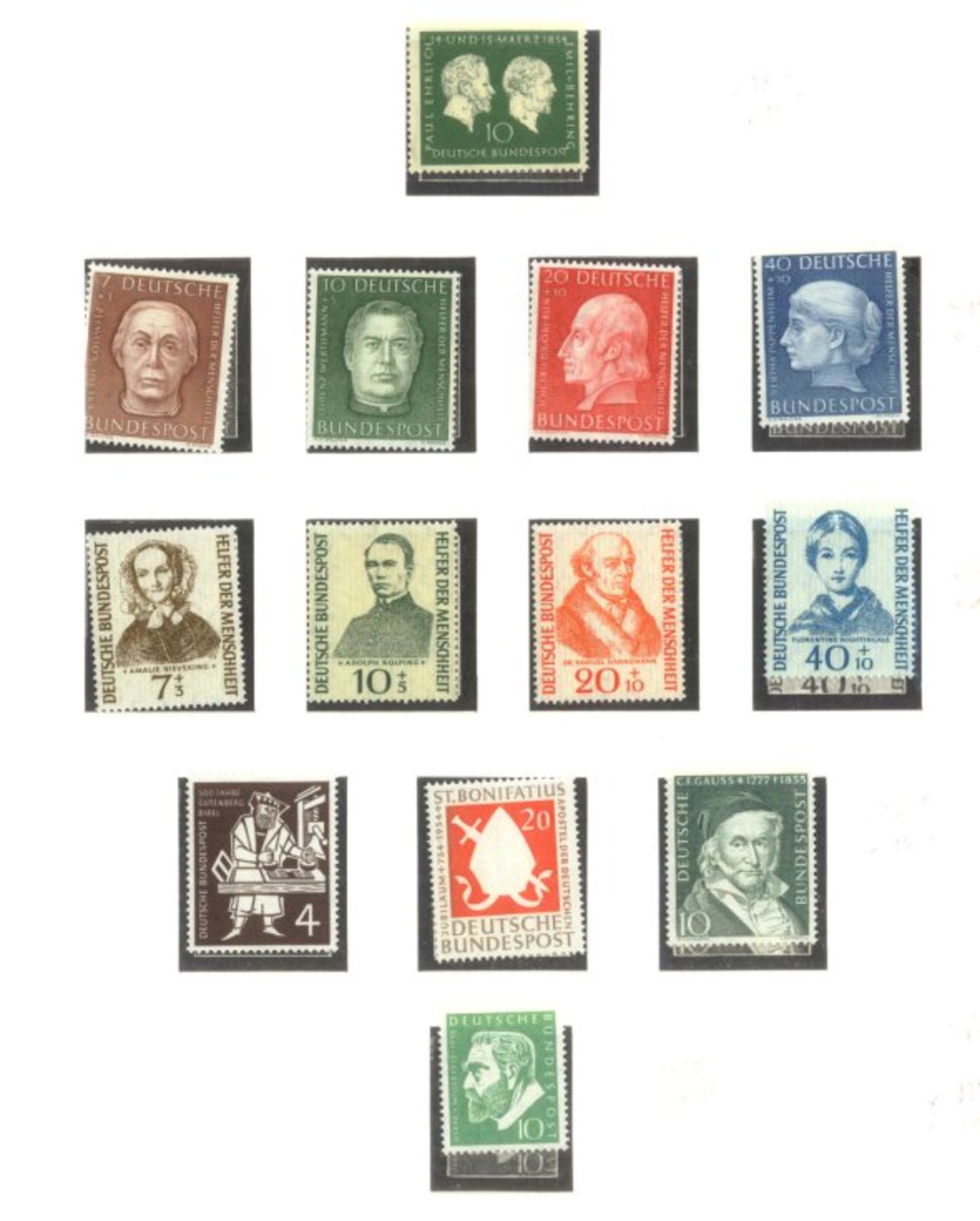 BUND 1949-1986sehr saubere postfrische Sammlung auf LINDNER -Falzlosblättern mit 3 Ringbindern. In - Bild 8 aus 9