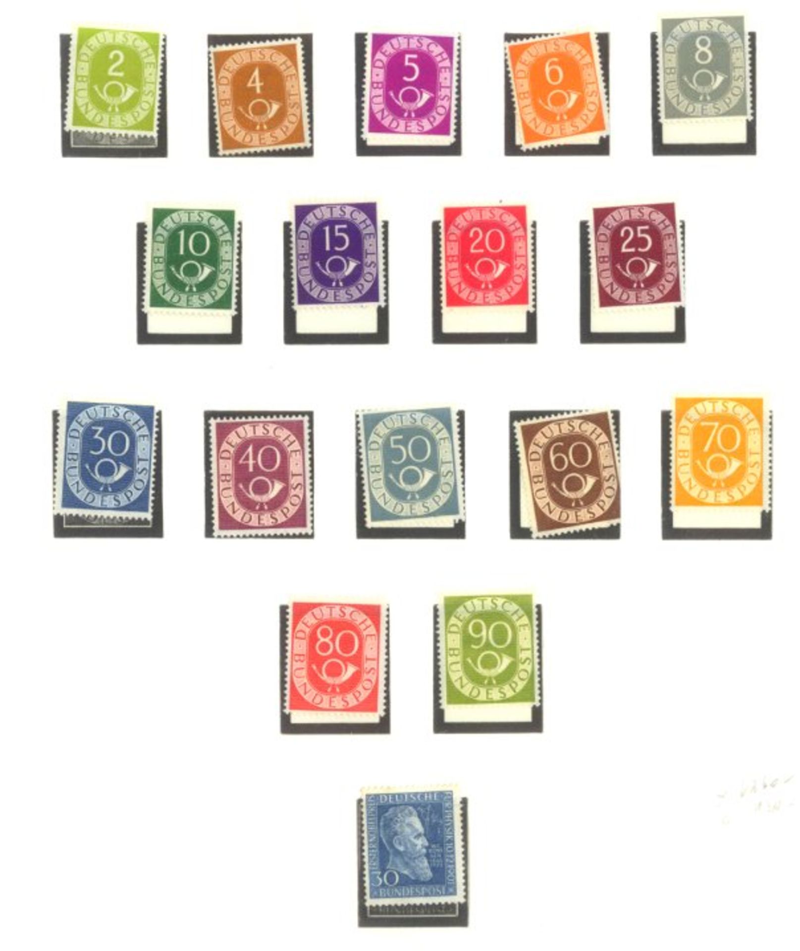 BUND 1949-1986sehr saubere postfrische Sammlung auf LINDNER -Falzlosblättern mit 3 Ringbindern. In - Bild 4 aus 9