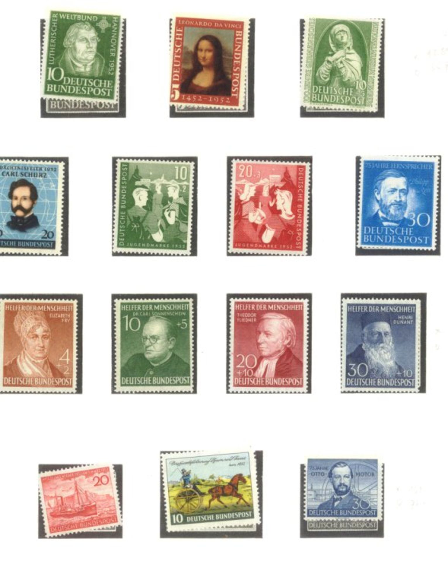 BUND 1949-1986sehr saubere postfrische Sammlung auf LINDNER -Falzlosblättern mit 3 Ringbindern. In - Bild 5 aus 9