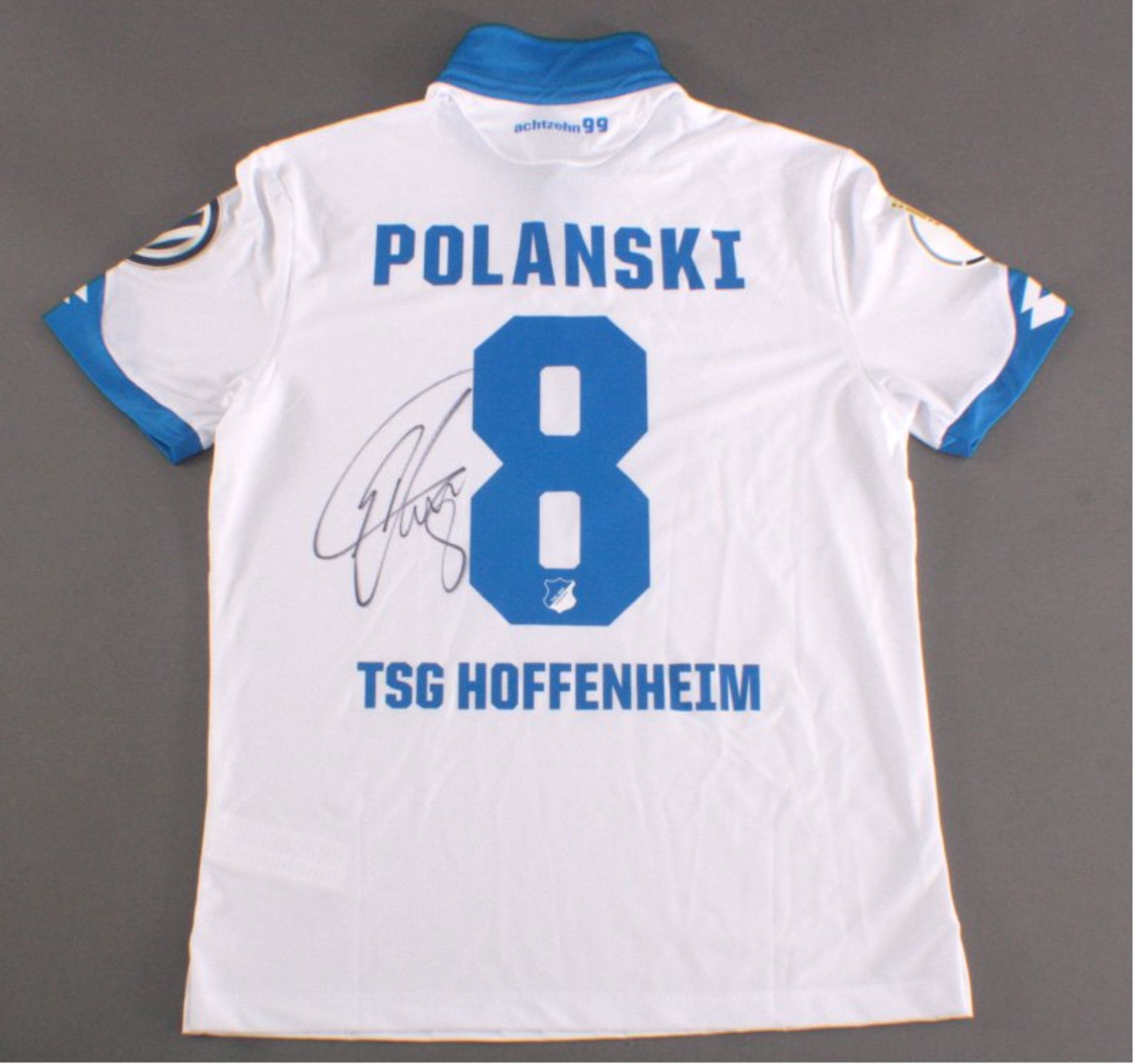 TSG Hoffenheim Trikot mit original Unterschriftsigniert und beflockt "Polanski", Größe L