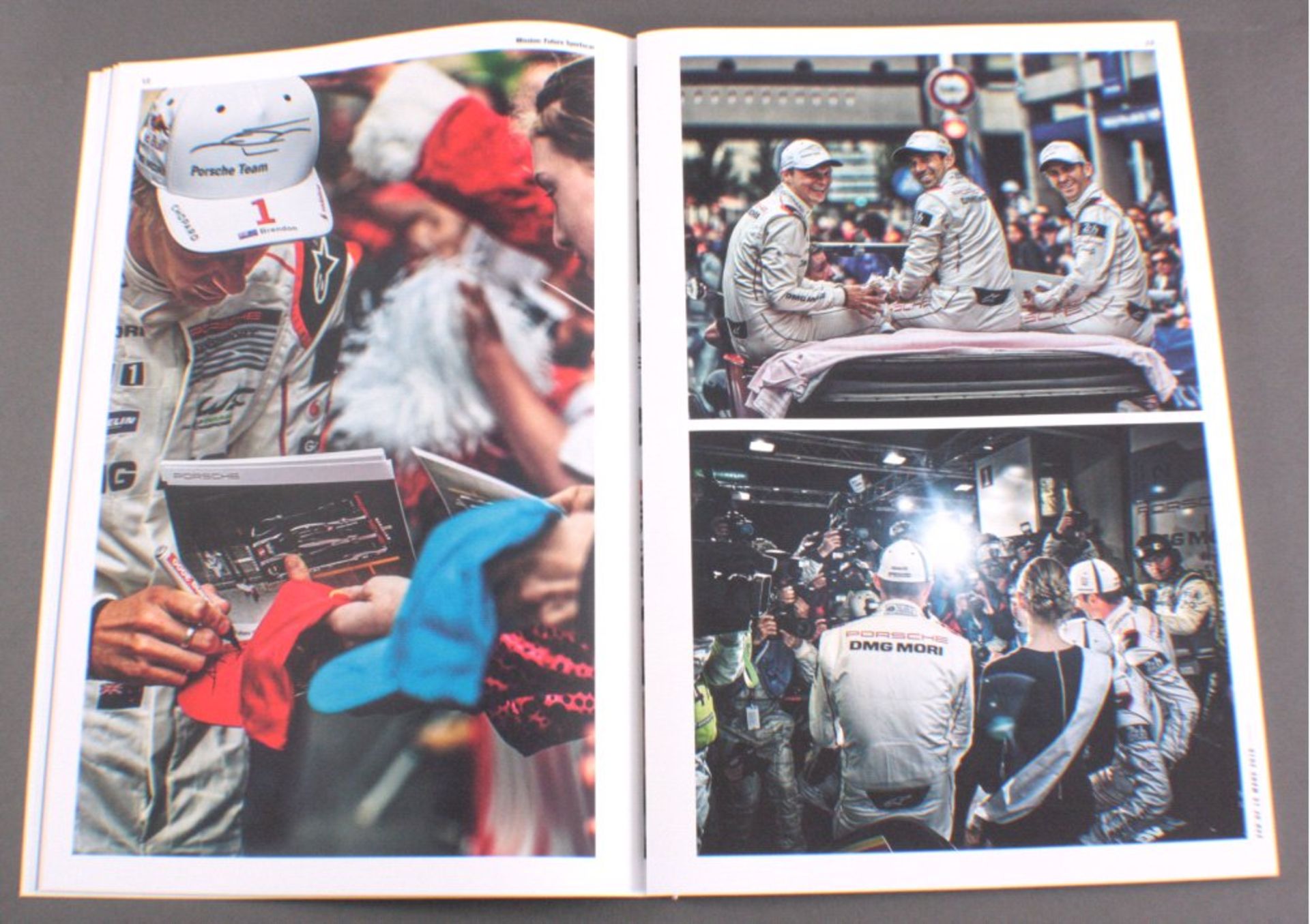 Porschekalender mir original Unterschrift von Timo BernhardThe 18 th overall victory for Porsche - Bild 2 aus 3