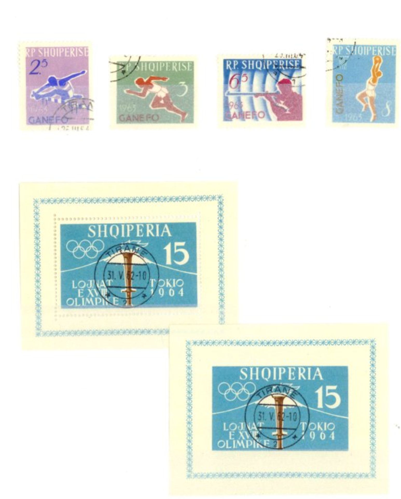 ALBANIEN 1962-1964, mit Blocks 11/12/15!-18; KW 1150,-Euro!!gestempelte Luxussammlung mit den - Image 5 of 7