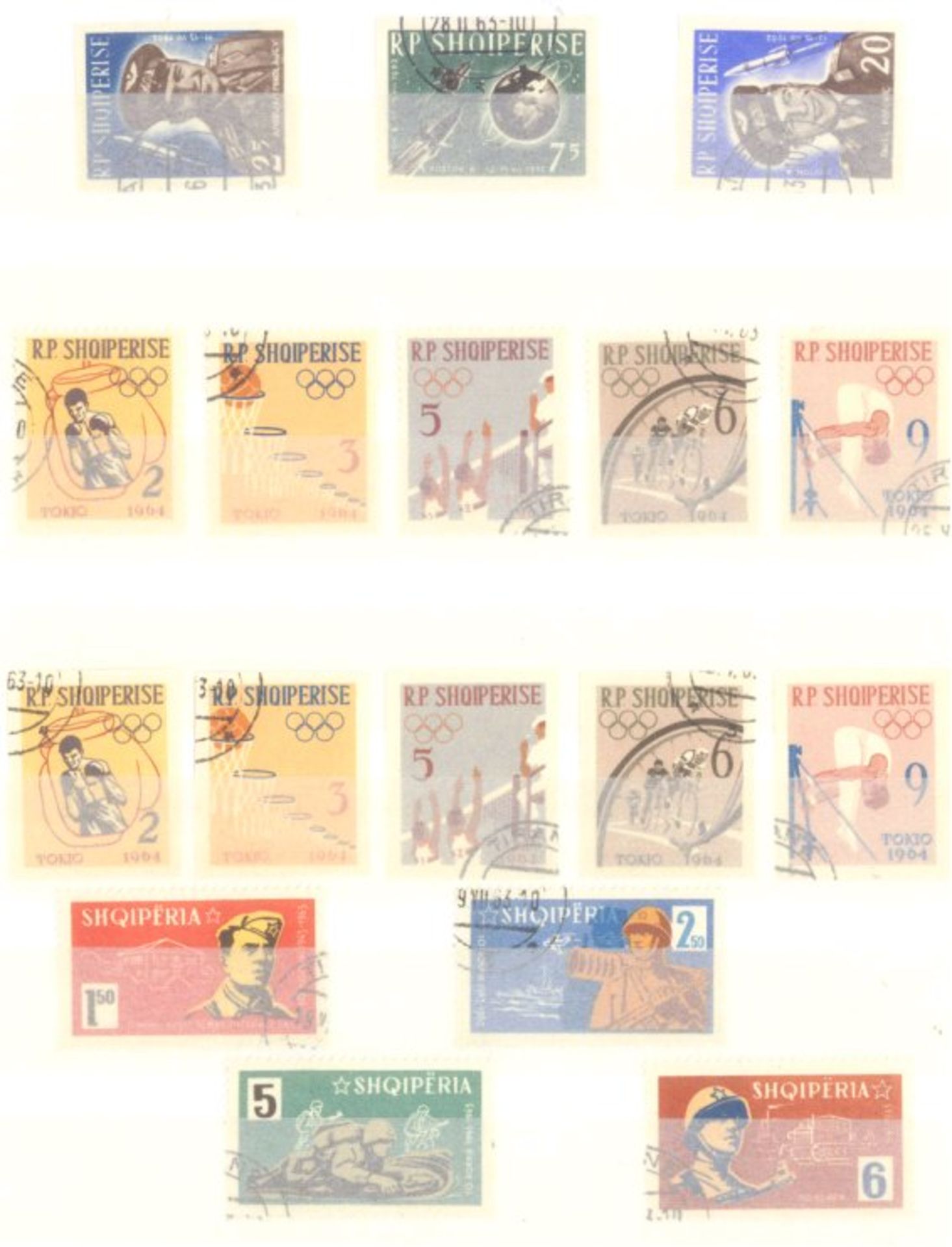 ALBANIEN 1962-1964, mit Blocks 11/12/15!-18; KW 1150,-Euro!!gestempelte Luxussammlung mit den - Image 3 of 7