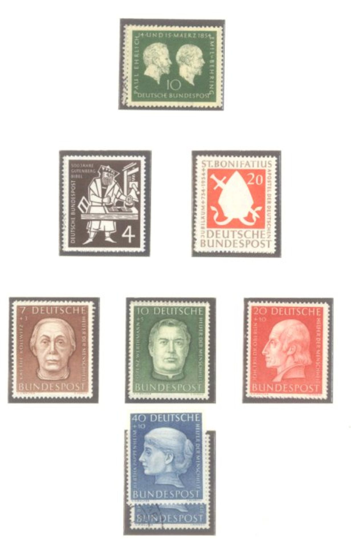 BUND 1949-2000, doppelt geführte Sammlung mit POSTHORN!Sammlung in postfrisch und gestempelt mit - Image 14 of 16