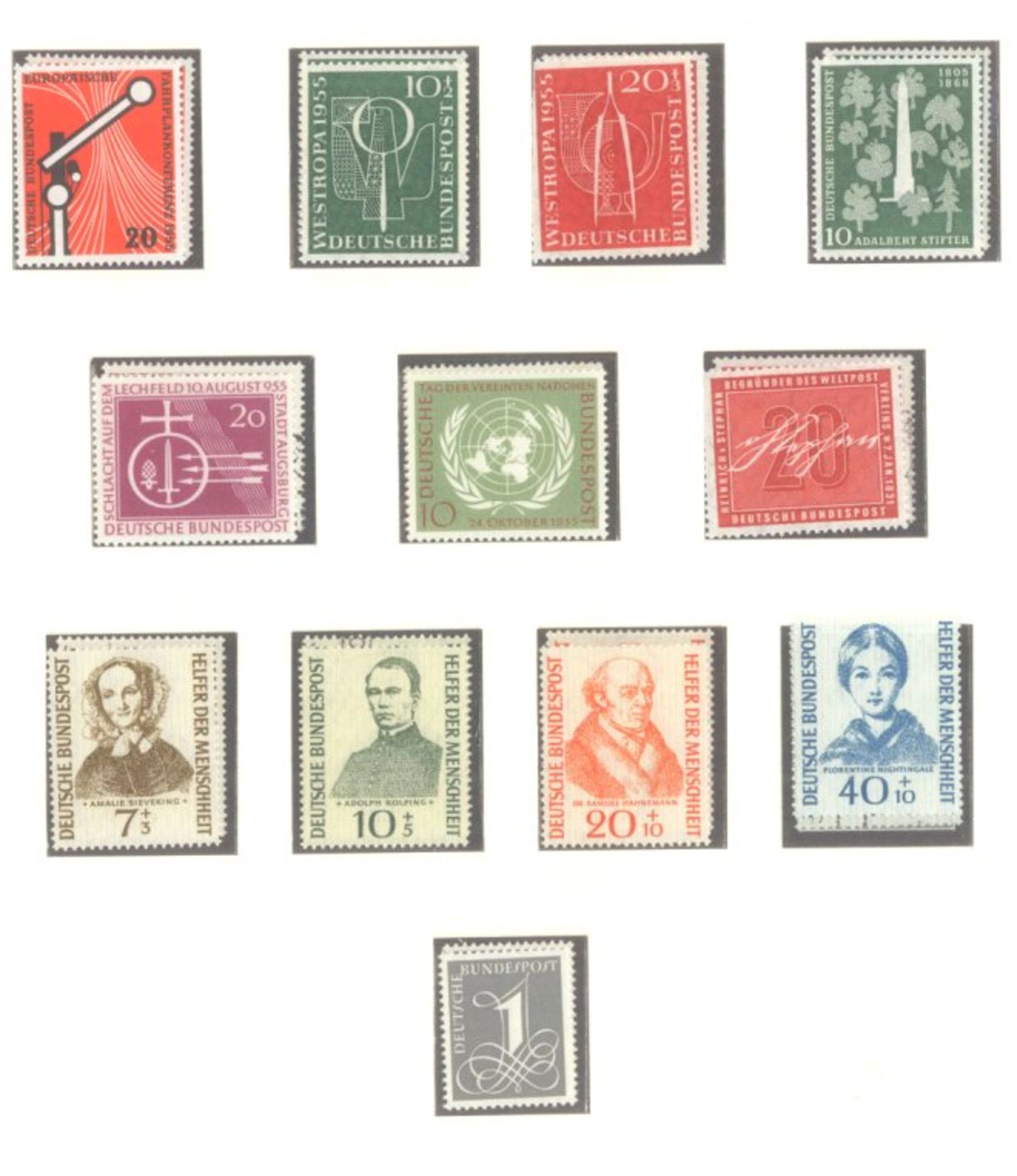 BUND 1949-2000, doppelt geführte Sammlung mit POSTHORN!Sammlung in postfrisch und gestempelt mit - Image 16 of 16