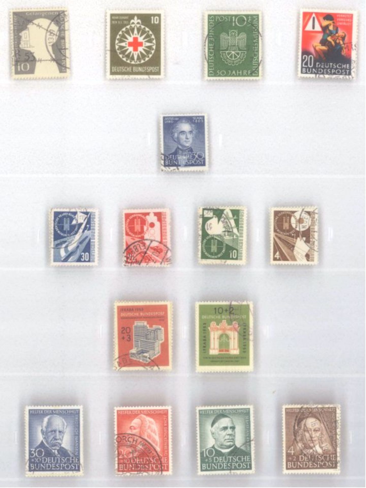 BUND 1949-2000, doppelt geführte Sammlung mit POSTHORN!Sammlung in postfrisch und gestempelt mit - Image 12 of 16