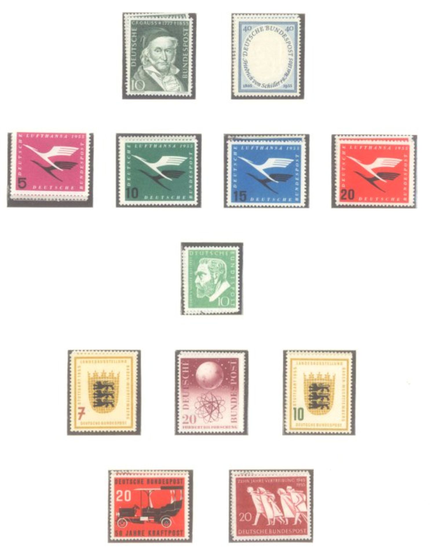 BUND 1949-2000, doppelt geführte Sammlung mit POSTHORN!Sammlung in postfrisch und gestempelt mit - Image 15 of 16