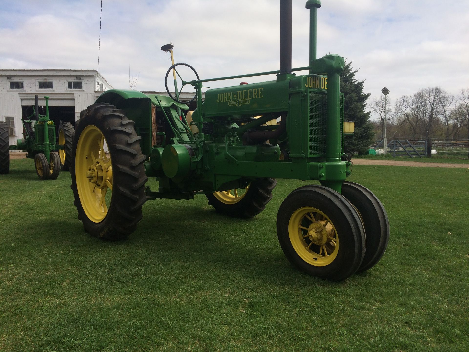 1937 John Deere A, new rubber all around, unstyled newer restoration