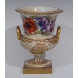 A Derby  campana shaped vase,