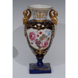 An English Porcelain vase, possibly Chamberlain Worcester,