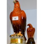 A Beswick Golden Eagle decanter modelled in 1969 for Gleneagles Scotch Whisky,