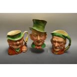 A Beswick large Toby jug, Scrooge; others, Mr Michanber and Tony Weller,