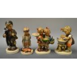 A Hummel figure the Chimney sweep ,another, doll bath,