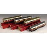 Trix TTR - a Trix Express HO/OO gauge two section person wagon with lights,