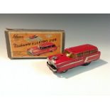 A Schuco Varianto Elektro 3118 Station Wagon Car - in Red, chrome detail,