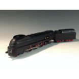 Marklin - a HO/OO gauge SK 800 4-6-4 locomotive and tender, matt black livery,