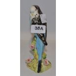 A Beswick model of a blue budgie,