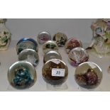 Glass Paperweights- Selkirk; Wavetide, Northern Lights, Paladin,