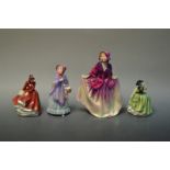 A collection of Royal Doulton figures, Sweet Anne, The Little Mistress, Buttercup,