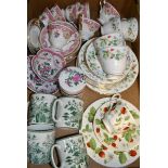 Ceramics- part tea seervices, oriental famille rose,