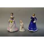 A Royal Doulton figure First Bloom HN3913;  others Jessica HN3850, My First Pet HN 3122,